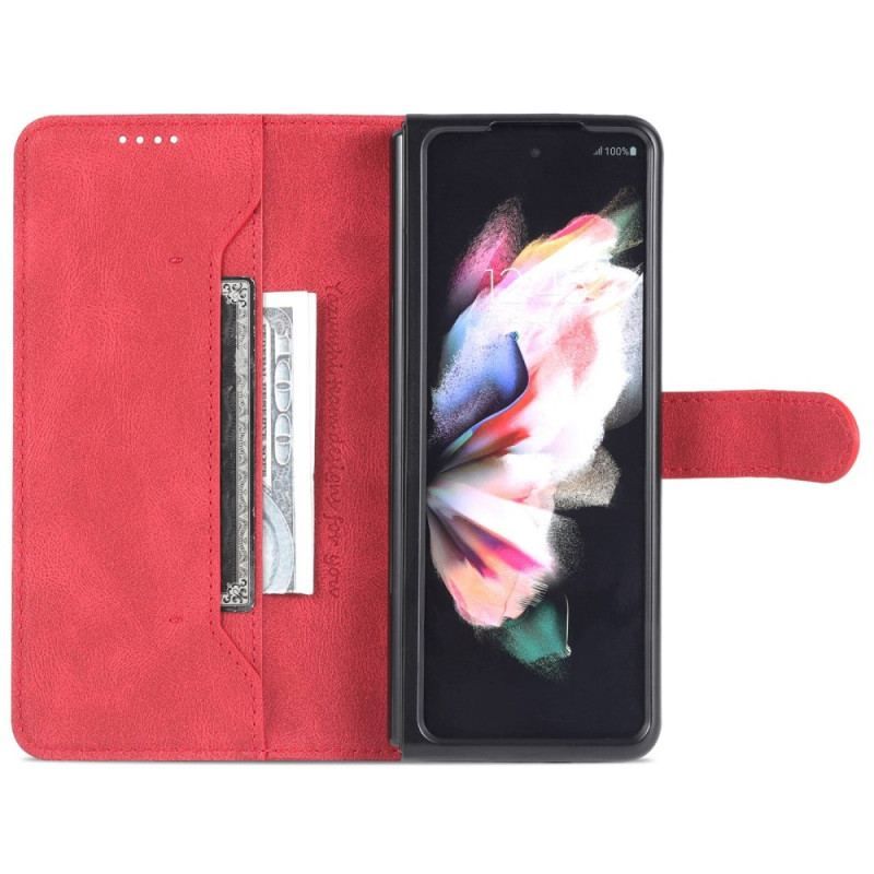 Flip Cover Samsung Galaxy Z Fold 4 Punge Etui Azns Stitching Wallet