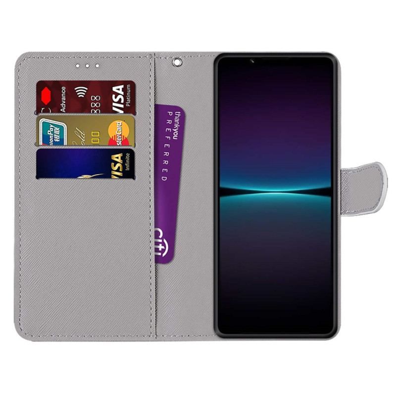 Flip Cover Sony Xperia 1 IV Finger Hjerte