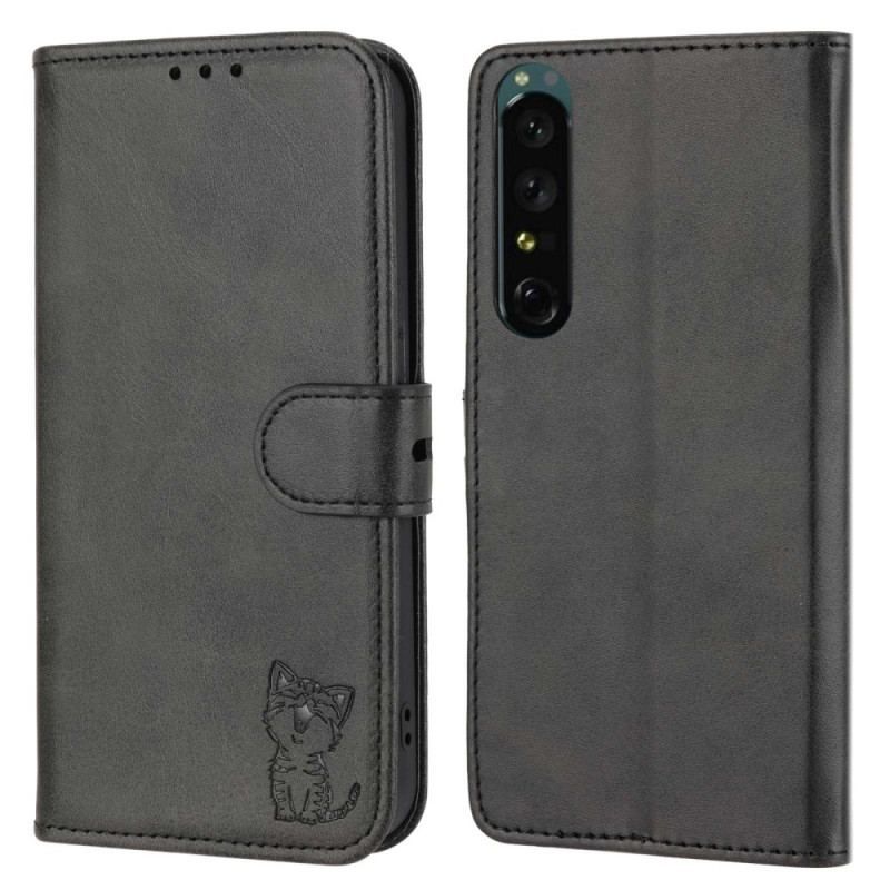 Flip Cover Sony Xperia 1 IV For Sød Kat