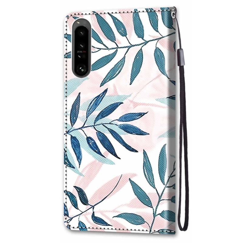 Flip Cover Sony Xperia 1 IV Grafik Med Lanyard