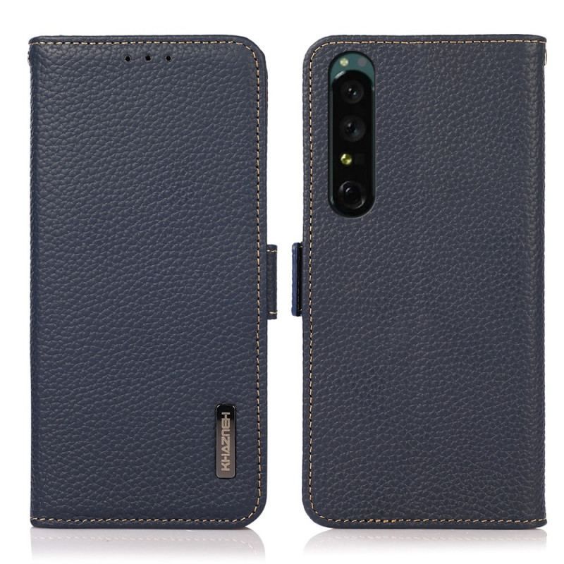 Flip Cover Sony Xperia 1 IV Litchi Læder Khazneh Rfid