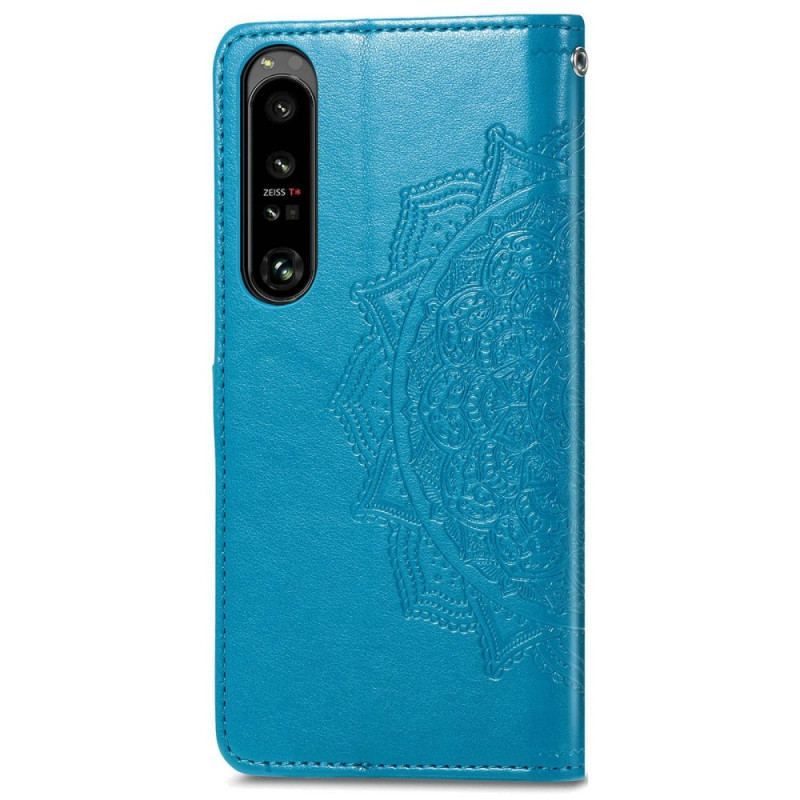 Flip Cover Sony Xperia 1 IV Mandala Sun Med Snor