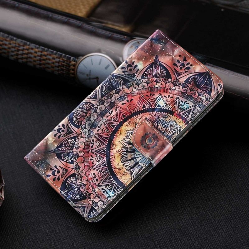 Flip Cover Sony Xperia 1 IV Med Snor Farverig Strappy Mandala