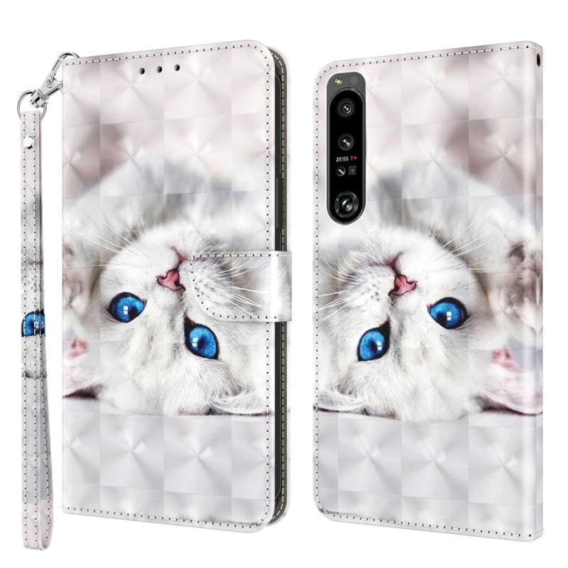 Flip Cover Sony Xperia 1 IV Med Snor Kun Thong Cats