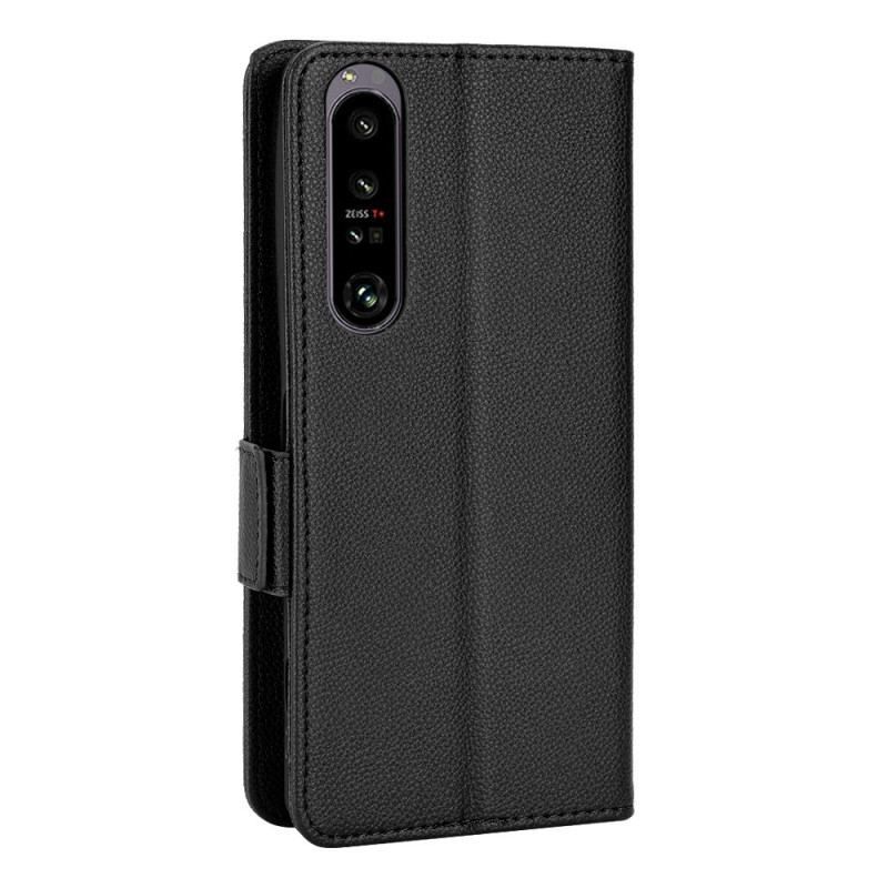 Flip Cover Sony Xperia 1 IV Traditionel Litchi-læderstil