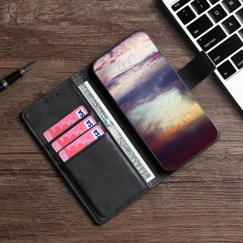 Flip Cover Sony Xperia 10 IV Krokodillehudstil