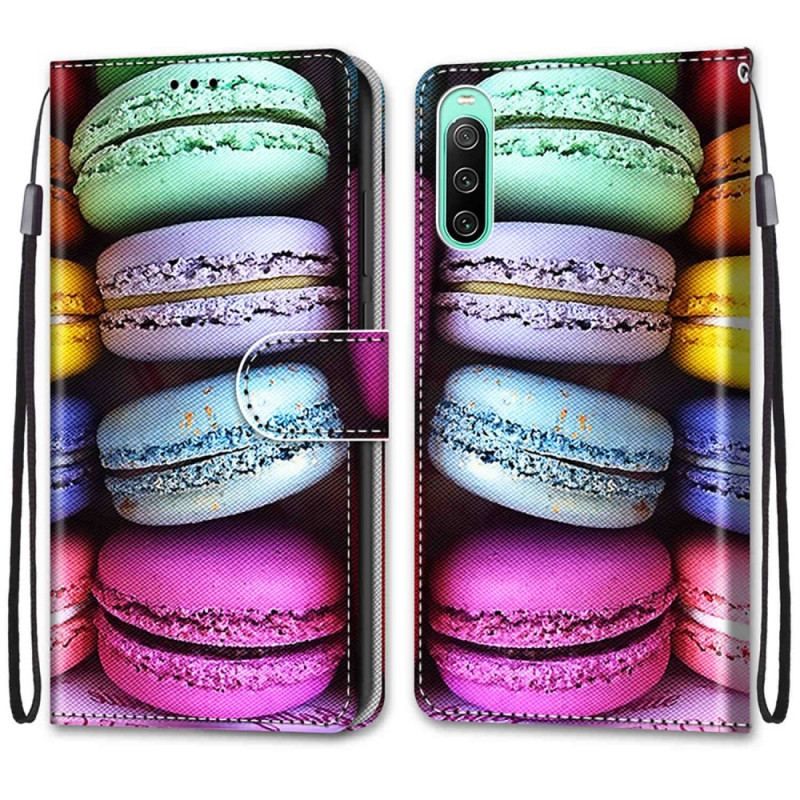 Flip Cover Sony Xperia 10 IV Macarons