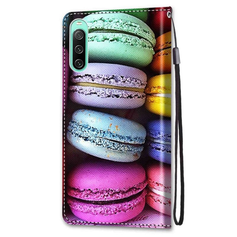 Flip Cover Sony Xperia 10 IV Macarons