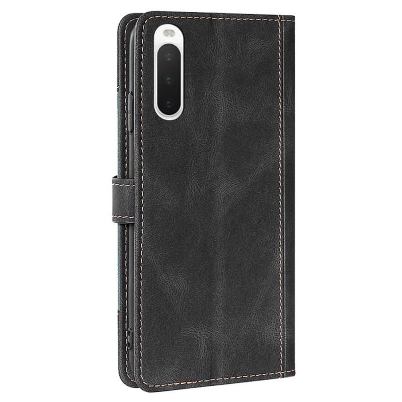 Flip Cover Sony Xperia 10 IV Tofarvet Blomster