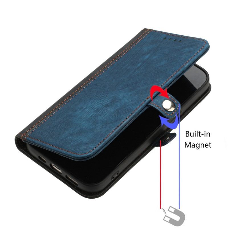 Flip Cover Sony Xperia 10 IV Tofarvet Med Rem