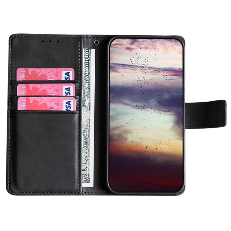 Flip Cover Sony Xperia 5 IV Krokodillehudstil