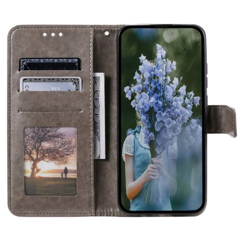 Flip Cover Sony Xperia 5 IV Med Snor Strappy Sun Mandala