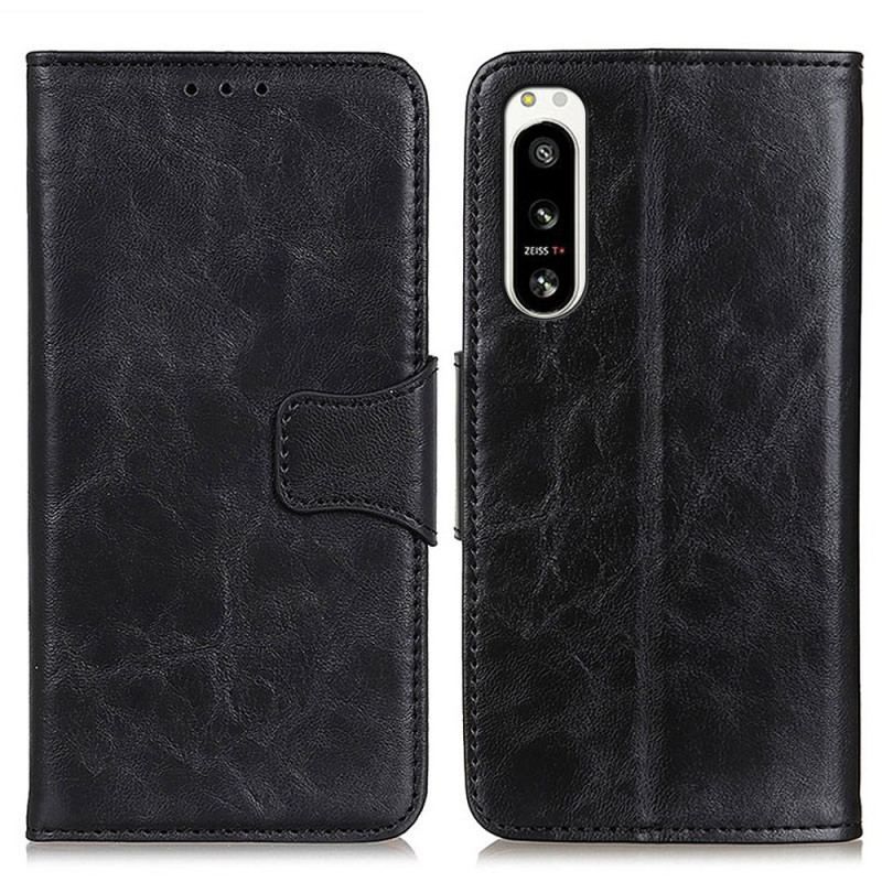 Flip Cover Sony Xperia 5 IV Split Læder Vintage Lås