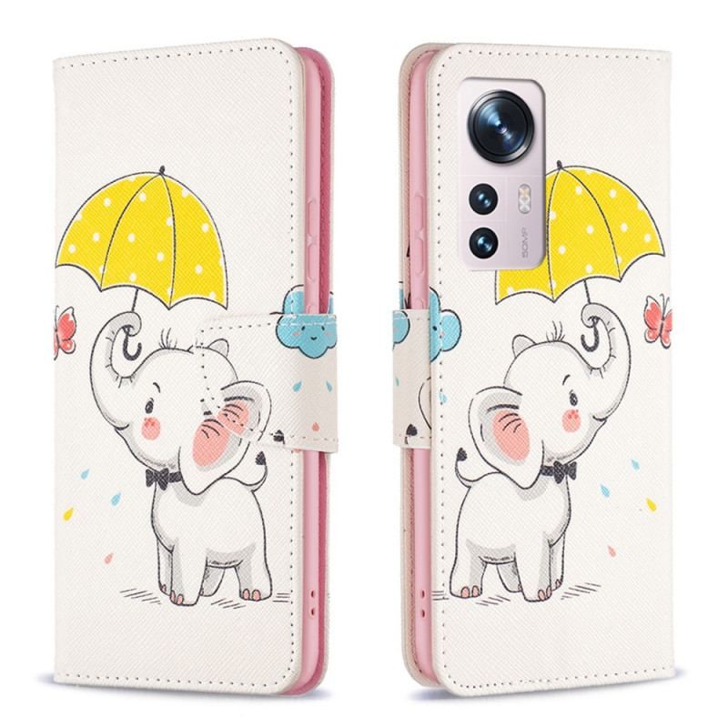 Flip Cover Xiaomi 12 / 12X Baby Elefant