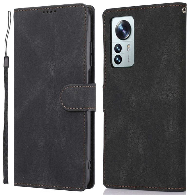 Flip Cover Xiaomi 12 / 12X Klassisk Retro