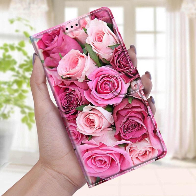 Flip Cover Xiaomi 12 / 12X Med Snor Strappy Floral