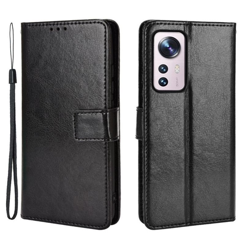 Flip Cover Xiaomi 12 / 12X Prangende Kunstlæder