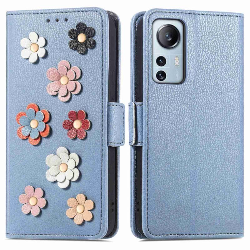 Flip Cover Xiaomi 12 Lite 3d Blomster