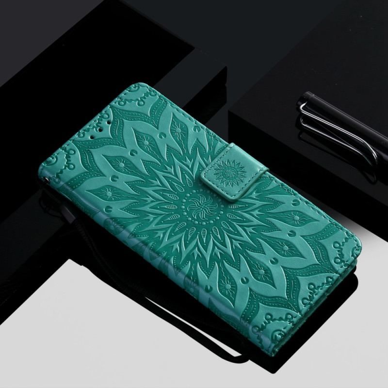 Flip Cover Xiaomi 12 Lite Mandala Sun Med Snor