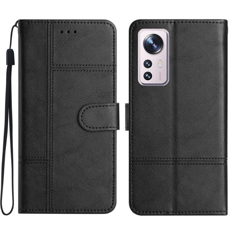 Flip Cover Xiaomi 12 Lite Med Snor Strappy Business Style