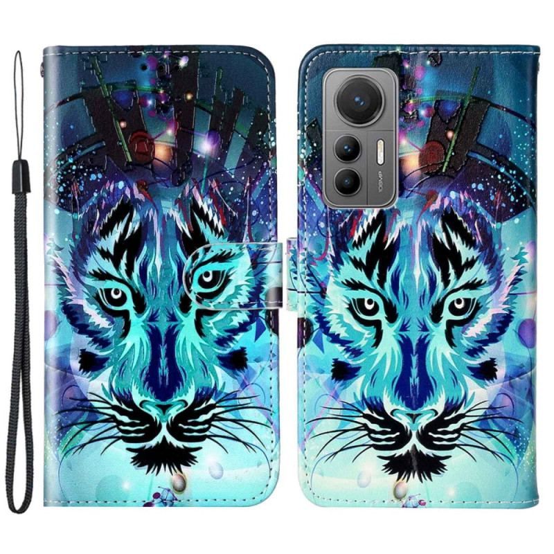 Flip Cover Xiaomi 12 Lite Tiger Med Snor