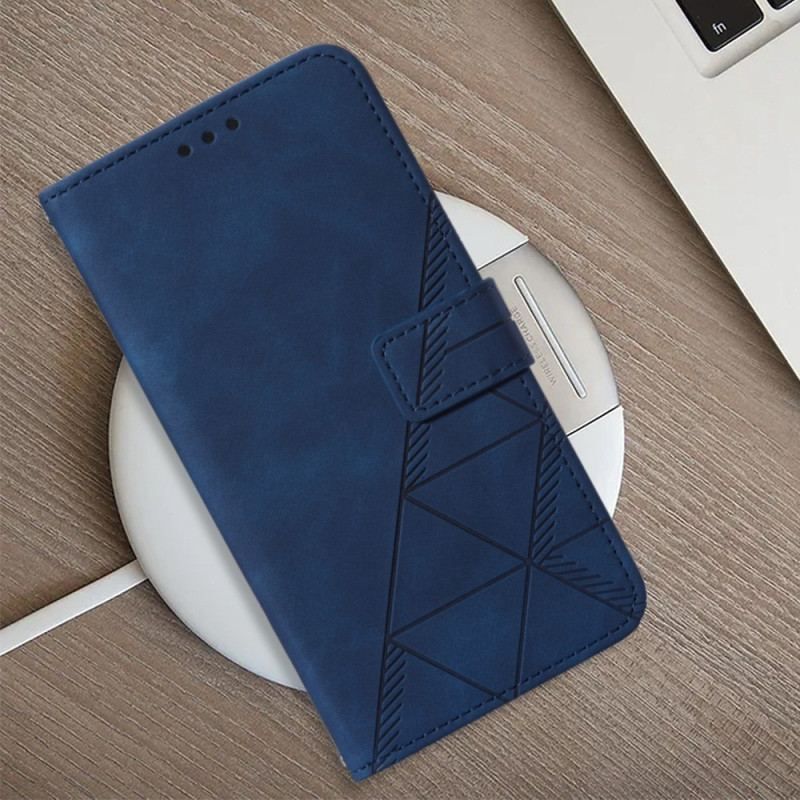 Flip Cover Xiaomi 12 Lite Trekanter Med Snor