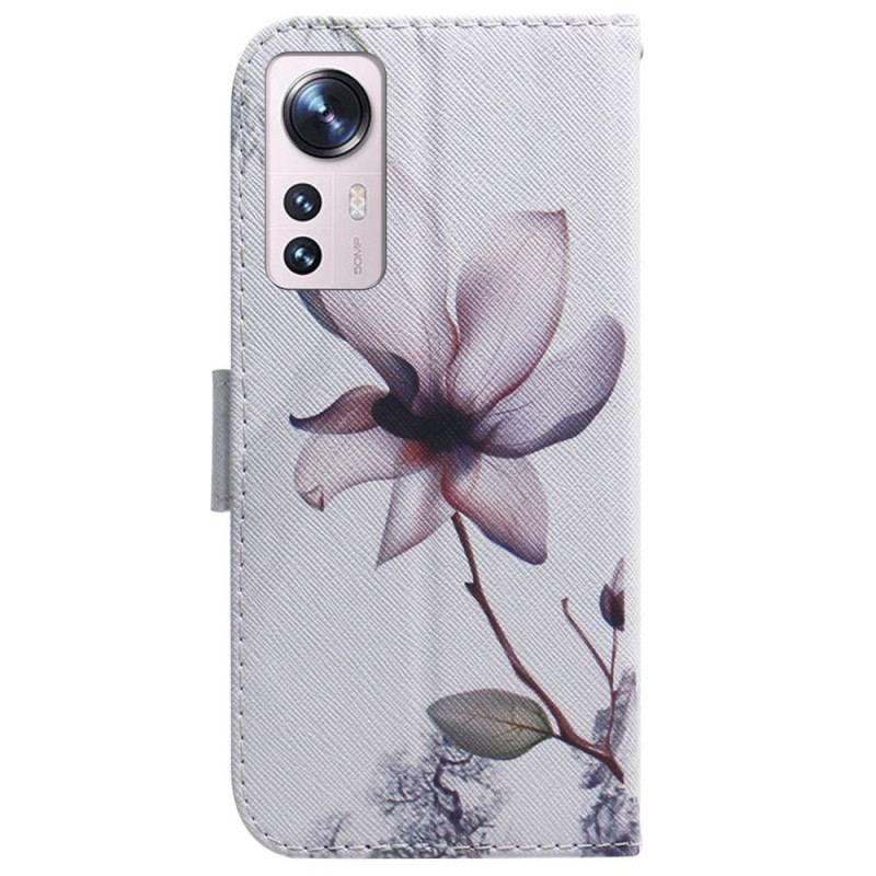 Flip Cover Xiaomi 12 Pro En Blomst