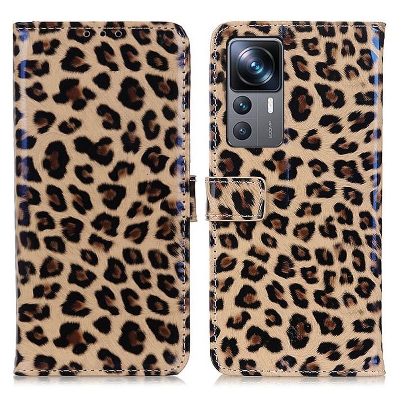 Flip Cover Xiaomi 12T / 12T Pro Leopard Hudstil