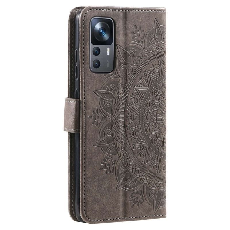 Flip Cover Xiaomi 12T / 12T Pro Mandala Sun Med Snor