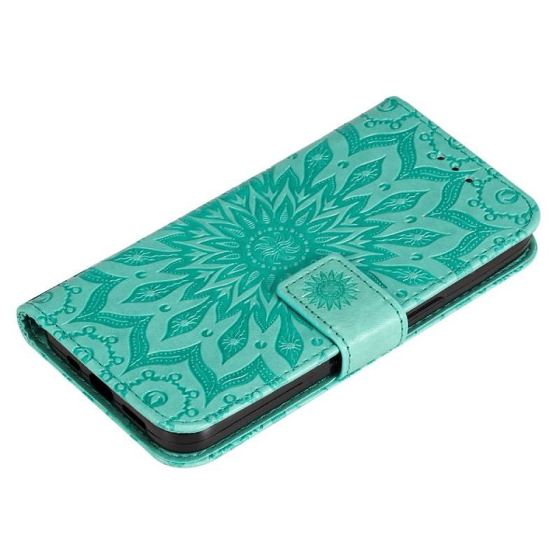 Flip Cover Xiaomi 12T / 12T Pro Med Snor Strappy Mandala