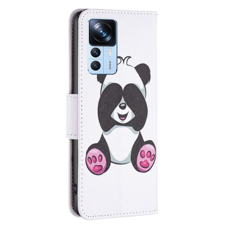 Flip Cover Xiaomi 12T / 12T Pro Panda Sjov