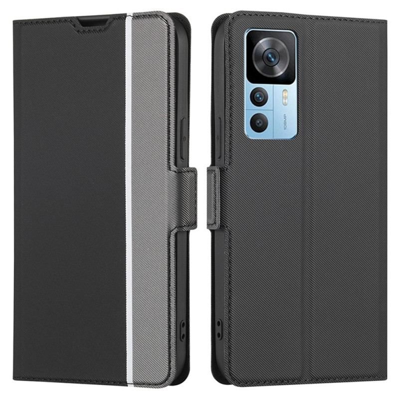 Flip Cover Xiaomi 12T / 12T Pro Ultra Fin Bicolor