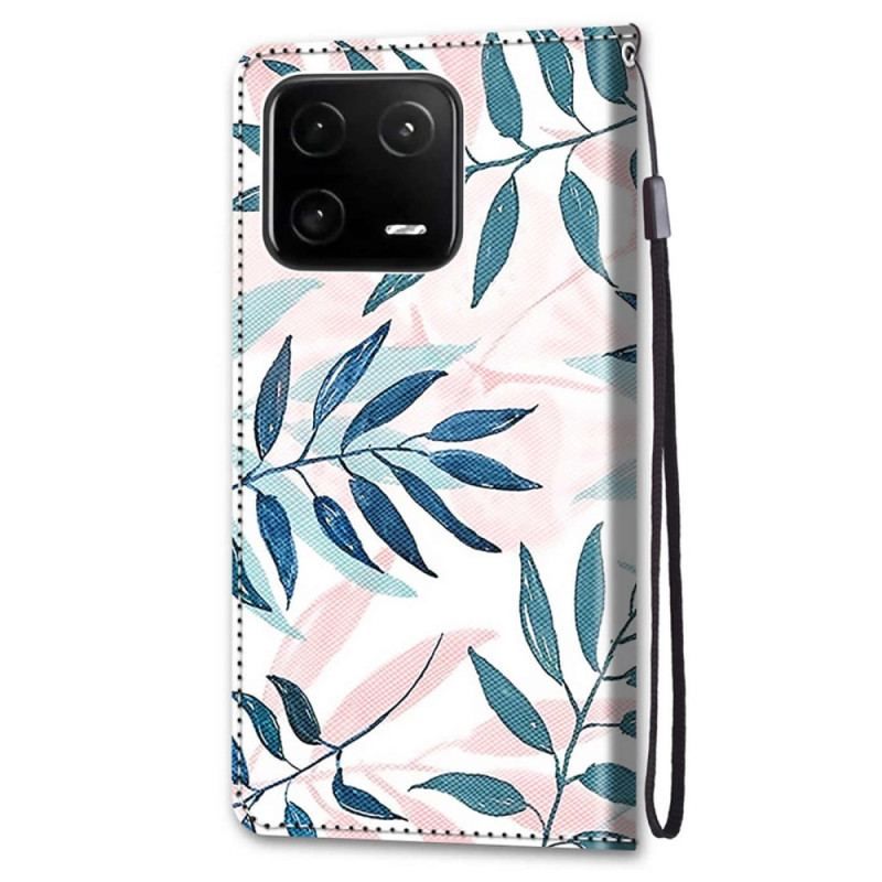 Flip Cover Xiaomi 13 Pro Grafik Med Lanyard