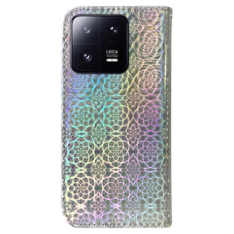 Flip Cover Xiaomi 13 Pro Med Snor Strappy Disco Style