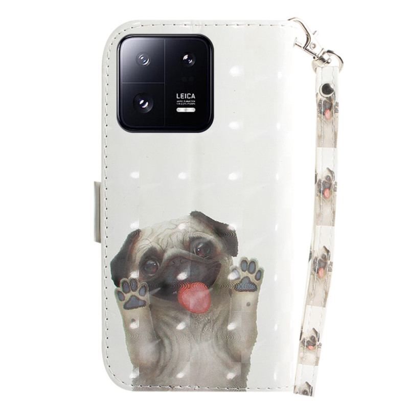 Flip Cover Xiaomi 13 Pro Med Snor Thong Pug