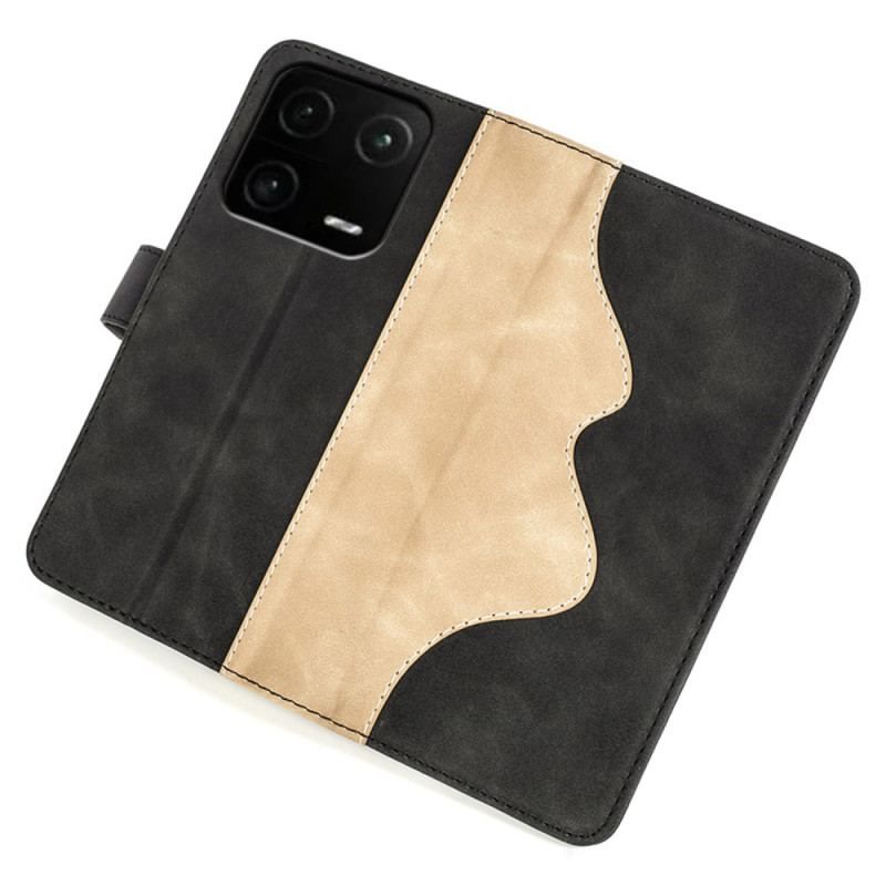 Flip Cover Xiaomi 13 Pro Wave Læder Stil