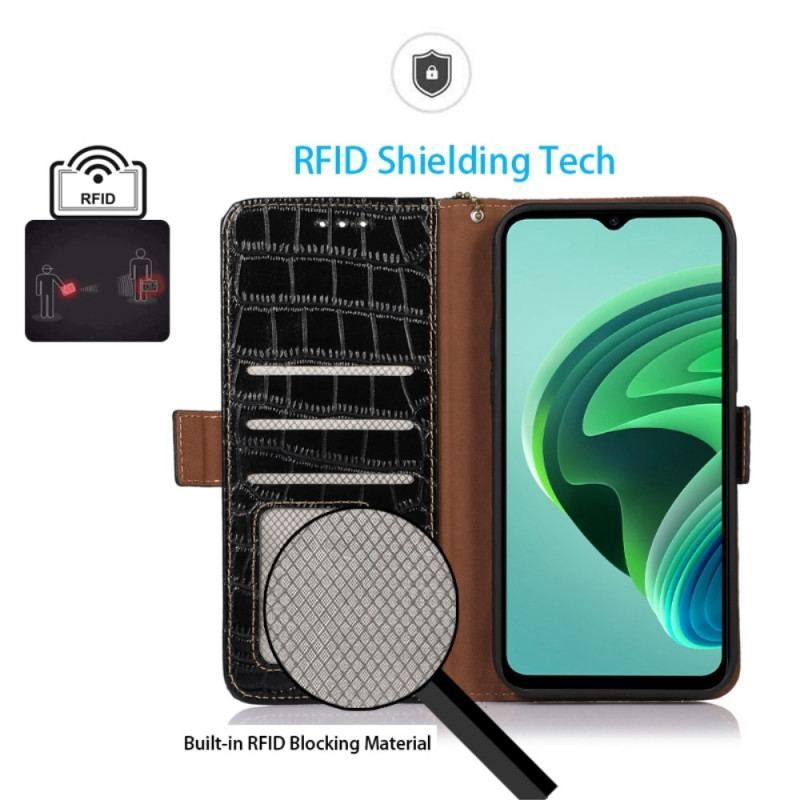 Flip Cover Xiaomi Redmi A1 Crocodile Style Rfid