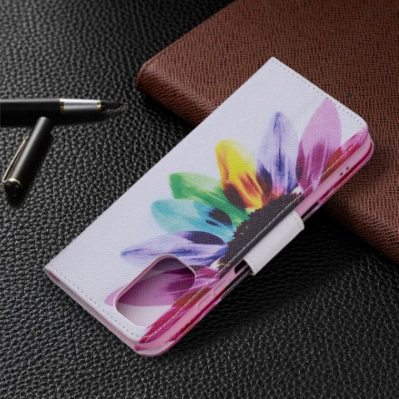 Flip Cover Xiaomi Redmi Note 10 / 10S Akvarel Blomst