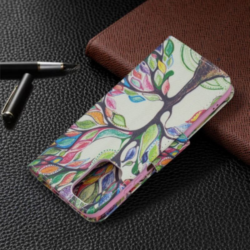 Flip Cover Xiaomi Redmi Note 10 / 10S Farverigt Træ