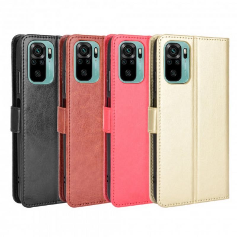 Flip Cover Xiaomi Redmi Note 10 / 10S Prangende Kunstlæder