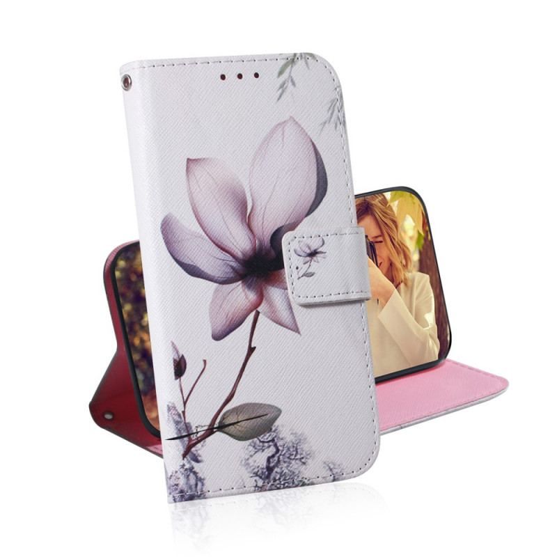 Flip Cover Xiaomi Redmi Note 11 / 11S Blomst Støvet Pink