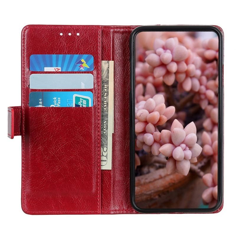 Flip Cover Xiaomi Redmi Note 11 / 11S Style Nappa Læder Vintage Nitter