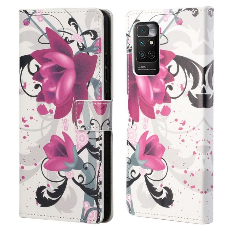 Flip Cover Xiaomi Redmi Note 11 / 11S Tropiske Blomster