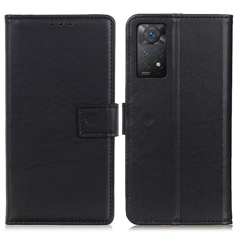 Flip Cover Xiaomi Redmi Note 11 Pro / 11 Pro 5G Almindeligt Imiteret Læder