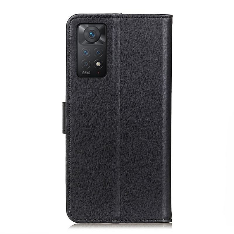 Flip Cover Xiaomi Redmi Note 11 Pro / 11 Pro 5G Almindeligt Imiteret Læder