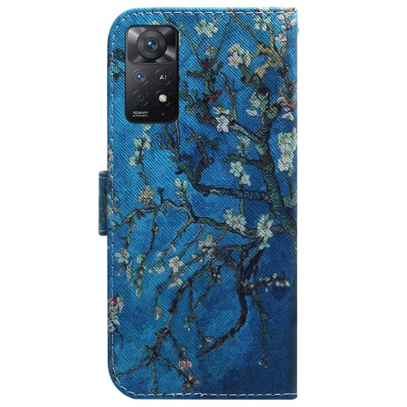 Flip Cover Xiaomi Redmi Note 11 Pro / 11 Pro 5G Blomstrende Trægren