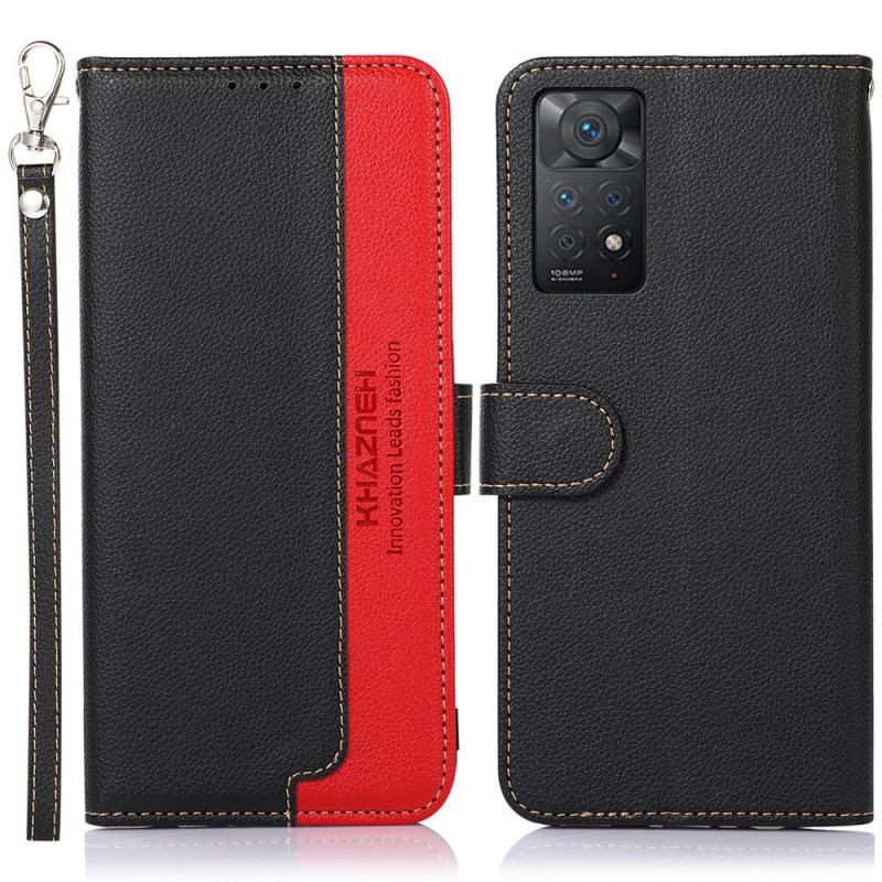 Flip Cover Xiaomi Redmi Note 11 Pro / 11 Pro 5G Lychee Style Rfid Khazneh