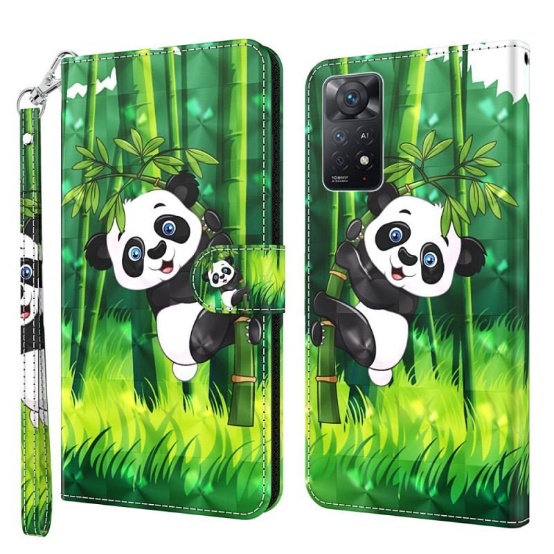 Flip Cover Xiaomi Redmi Note 11 Pro / 11 Pro 5G Panda Og Bambus