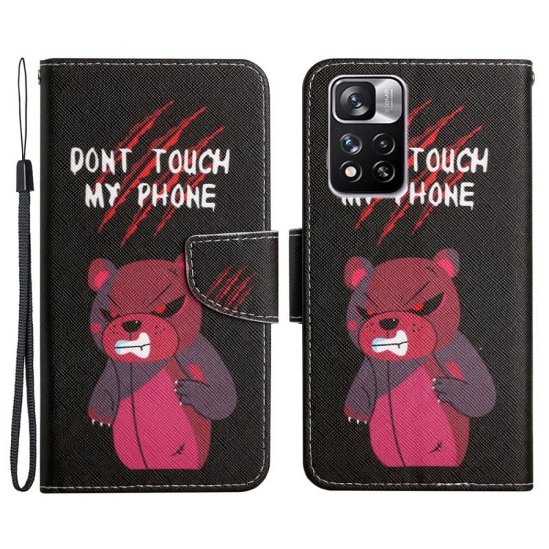 Flip Cover Xiaomi Redmi Note 11 Pro Plus 5G Bear Rør Ikke Ved Min Telefon