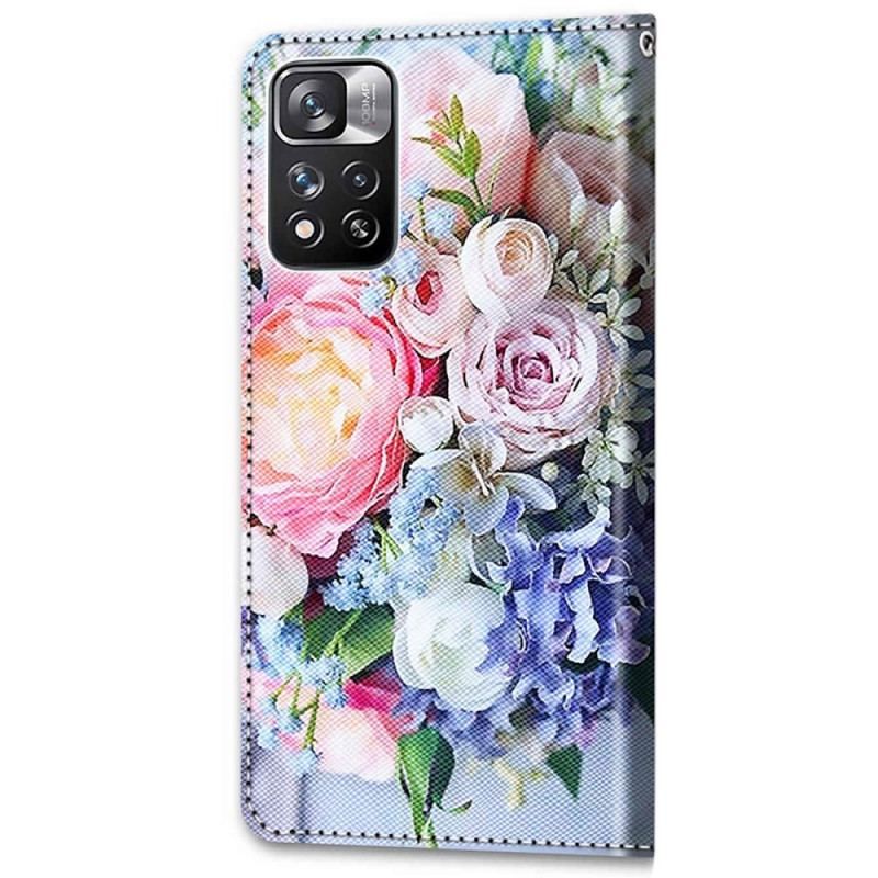 Flip Cover Xiaomi Redmi Note 11 Pro Plus 5G Blomster Vidunder